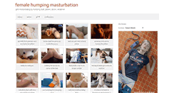 Desktop Screenshot of humpingmasturbation.com